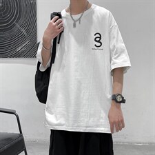 自家商标印花宽松220克高品质直播款A161-S030-P25，男装T恤，电商A161-2