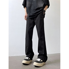 Cleanfit美式高街线条立体西裤微喇休闲裤5XZ502-K739-P55控79，男装西裤，星座502