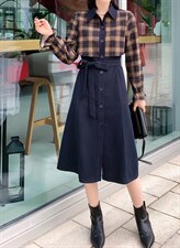 现货供应，秋装连衣裙！订单?，女装连衣裙，友一有二