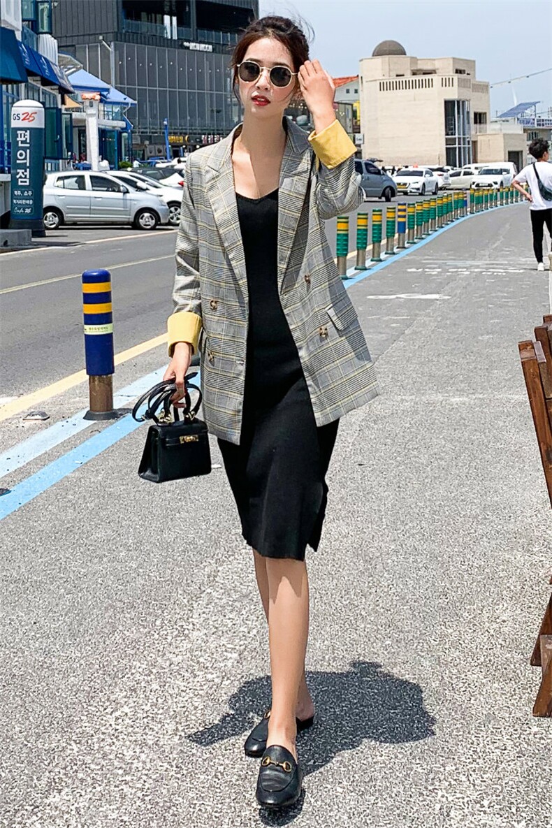 西装翻领长袖个性干练气质简约百搭2021年秋季时尚,女装西装,魅影