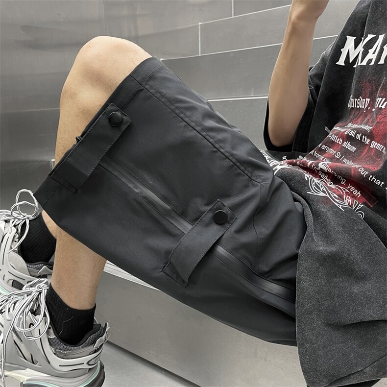 工装短裤2023新款夏季五分休闲裤男机能裤宽松直筒DK0601-P35,男装休闲裤,星座308B-1