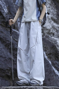 夏季个性透气孔冲锋裤休闲裤男设计感长裤子G1820/P4568图片
