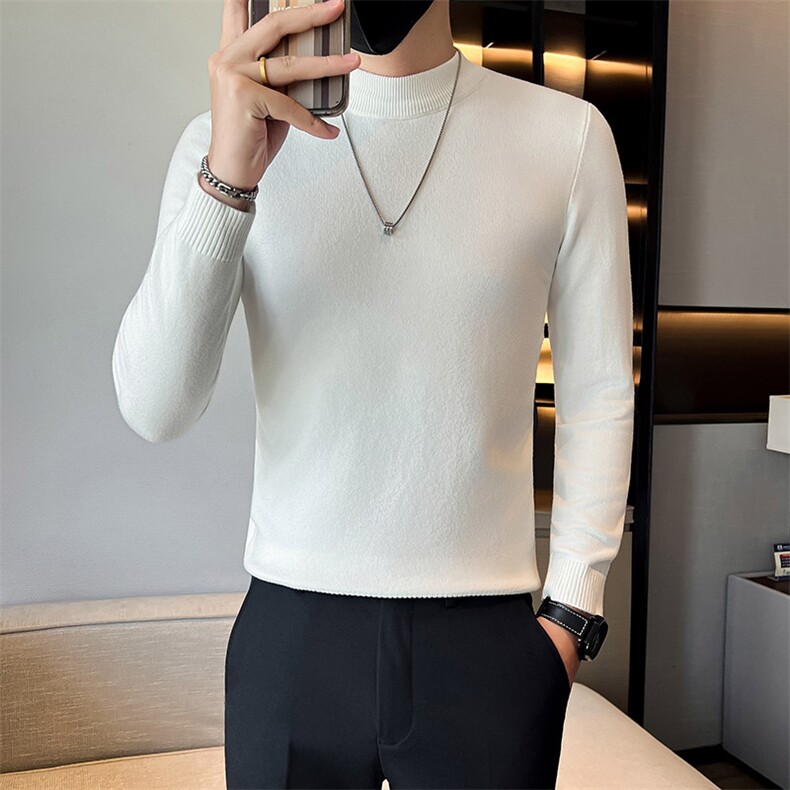 店主风小伙秋冬男士半高领套头长袖针织毛衣男修身301A-1/M68/P38,男装针织衫/毛衣,星座301A-1