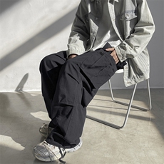 高品质春夏款工装裤大口袋纯棉直筒宽松长裤h103P55，男装休闲裤，星座1013-1