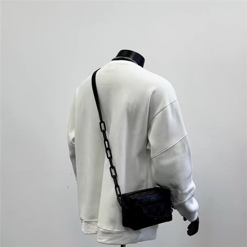 LD834-P372025新款秋季男款日系休闲圆领卫衣男士拼接外套,女装短外套,电商B323A
