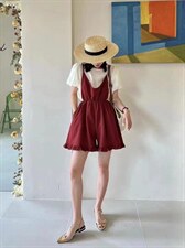 欧货同款两件套，酒红色显白，其它，玩美