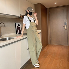 217-2-K2499-P85情侣装工装裤春夏季连体衣背带裤男女休闲裤~现货，男装工装外套，星座217-2