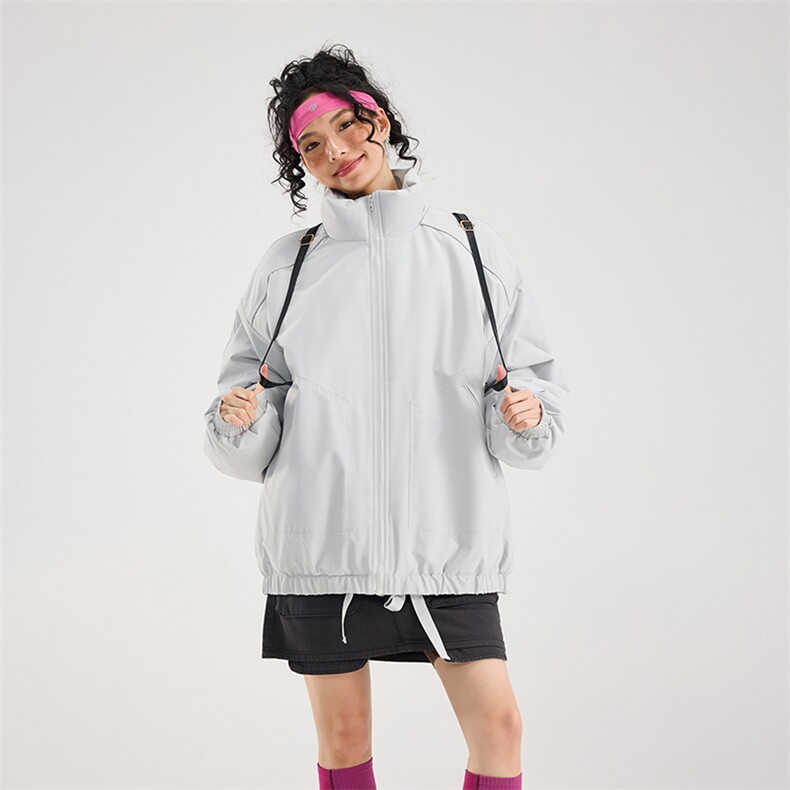 现货5W件冬季三防美式高街雪山立领冲锋衣棉衣男女棉服厚夹克外套，男装夹克，电商A486