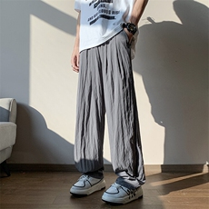 多巴胺休闲裤男女韩版潮流阔腿帅气2025夏季ins长裤K6230-P33，男装休闲裤，星座412-3
