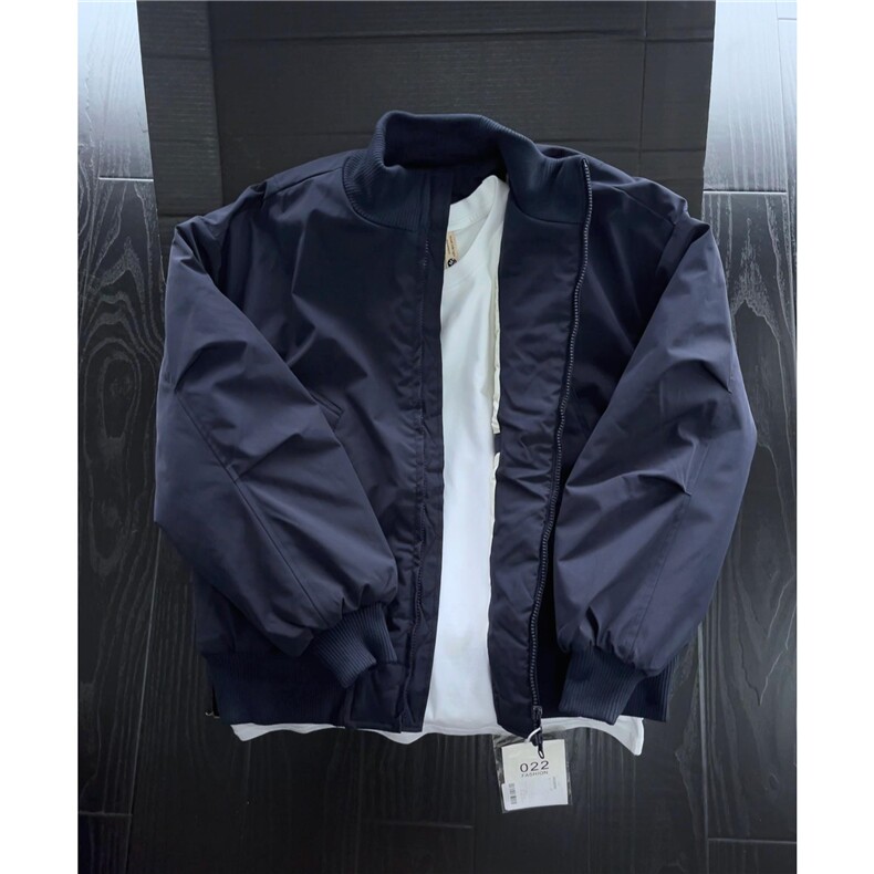 现货26春装美拉德立领飞行夹克纯色复古廓形高街棒球服外套,男装夹克,电商A486