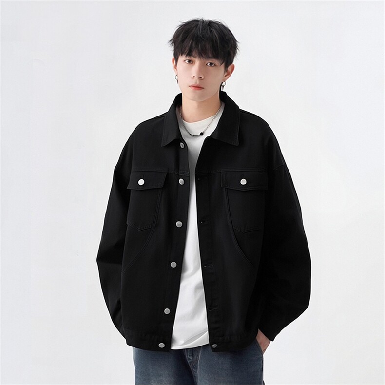 日系Cityboy复古单排扣夹克宽松落肩街头工装夹克HY02TP60控85,男装夹克,电商A102B