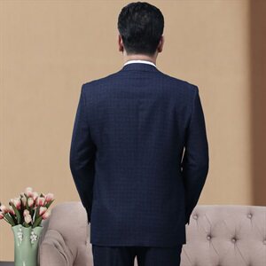 长年款！9850/爸爸婚礼西装套西服套装男大码婚礼休闲商务装图片