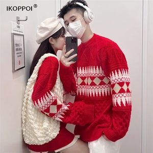 网图84541-特P60红色圣诞毛衣高级感订婚喜庆过新年战袍本命年图片