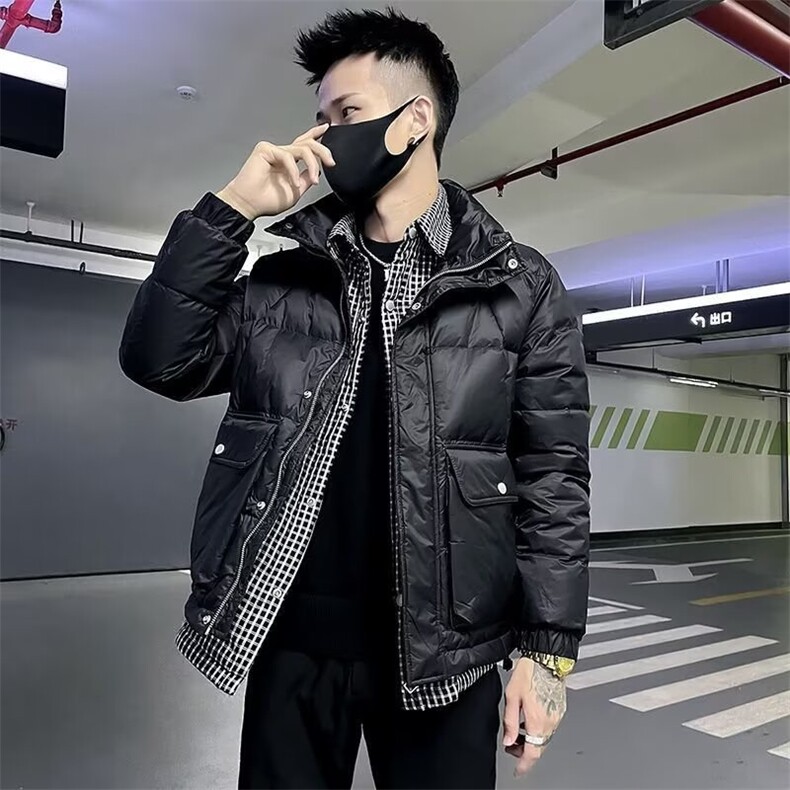 秋外套男立领韩版潮流高级感夹克痞帅炸街简约拼色棉衣TT607P88,男装夹克,星座1013-5