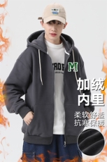 新款男百搭连帽设计感日系无影墙针织外套WT3417-P55控88，男装夹克，星座717