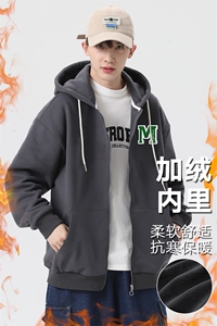新款男百搭连帽设计感日系无影墙针织外套WT3417-P55控88图片