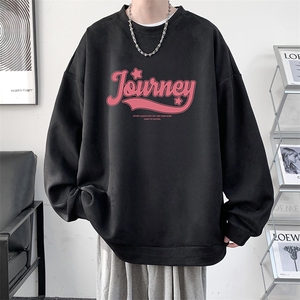 麂皮绒卫衣男大码重磅长袖t恤男 JW81372-P35图片