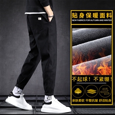 新款休闲长裤男士潮流宽松直筒加厚运动工装裤Z6619-P45/加绒P50，男装工装外套，星座509