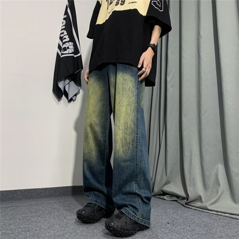 直脚微弹男潮简约水洗百搭新款青春流行气质潮流长裤夏季牛仔裤,男装牛仔裤,四季星座218-1