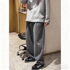 1506-1/KK881/P52冬加绒加厚廓形百搭直筒休闲裤男士高级感，男装卫衣，星座1506-1