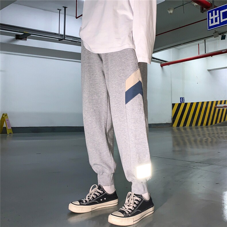 大码卫裤男士运动裤韩版潮流宽松直筒胖子束脚休闲裤子K83-P50,男装休闲裤,电商C305A