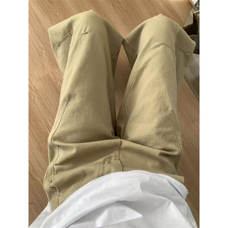 AK2150-P58美式高街春秋新款高腰休闲阔腿牛仔裤,女装休闲裤,星座617A-2