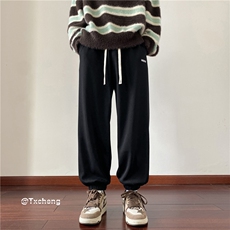 抖音品质简约百搭束脚卫裤K23512-P45控58加绒K23512JR-p55控68，男装休闲裤，电商B315