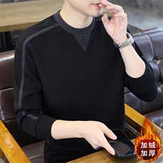 秋冬男士时尚百搭套头卫衣加绒加厚上衣XS7102-P55加绒P65，男装卫衣，星座1105-3