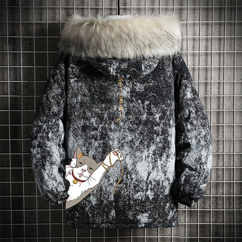 MC49013-P135 日系潮衣男大码派克服男工装服外套袄 网格图片