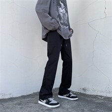 2022春装暗黑高街风男女拉链修身休闲裤子B221-LK22005-P50控68，男装休闲裤，电商B221