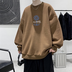 S6274-P28秋季圆领卫衣男大码韩版宽松长袖外套，男装卫衣，电商A040