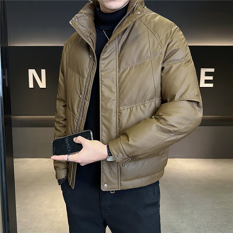 M-3XL B353 8815 P175 咖色PU2025冬羽绒服【标50控活动价268】图片