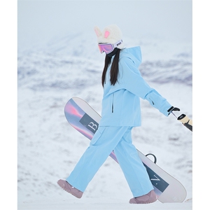 春季潮流穿搭防水滑雪服套装中性风俩件套登山服外套TZ033-P220图片