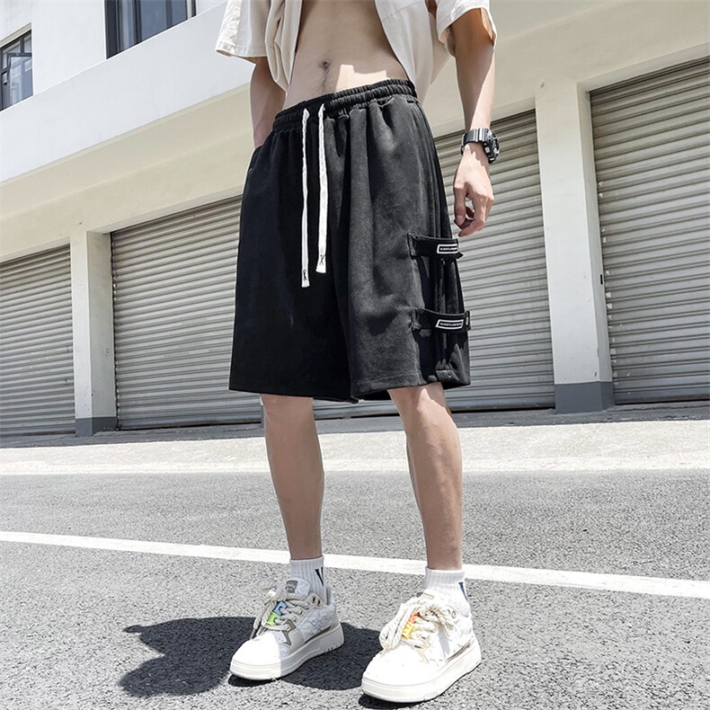 工装短裤男士潮牌超薄宽松休闲中裤夏天新款潮牌速干五分男士夏裤,男装牛仔裤,星座1013