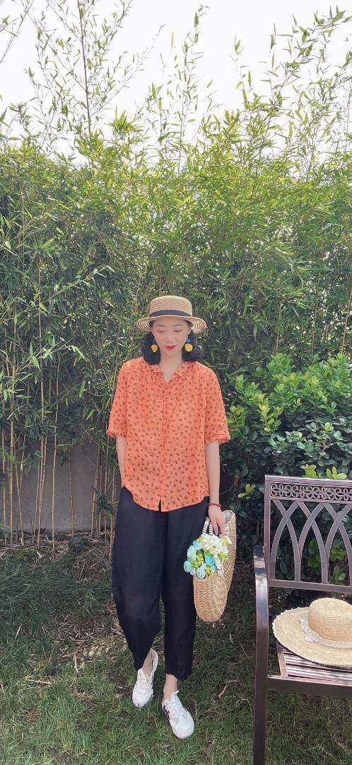 纯苎连衣裙小衫裤子裙子衬衣 时尚风 风淑女风休闲风，女装连衣裙，川哲