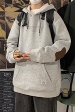 2021冬季新海报墙港风大码男女贴布印花加绒加厚连帽卫衣W5201P50，男装卫衣，电商A001