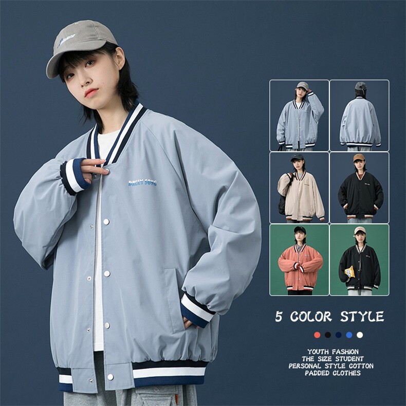 新款上市潮牌男女春季上衣宽松休闲夹克外套CYJK2126-P45图片