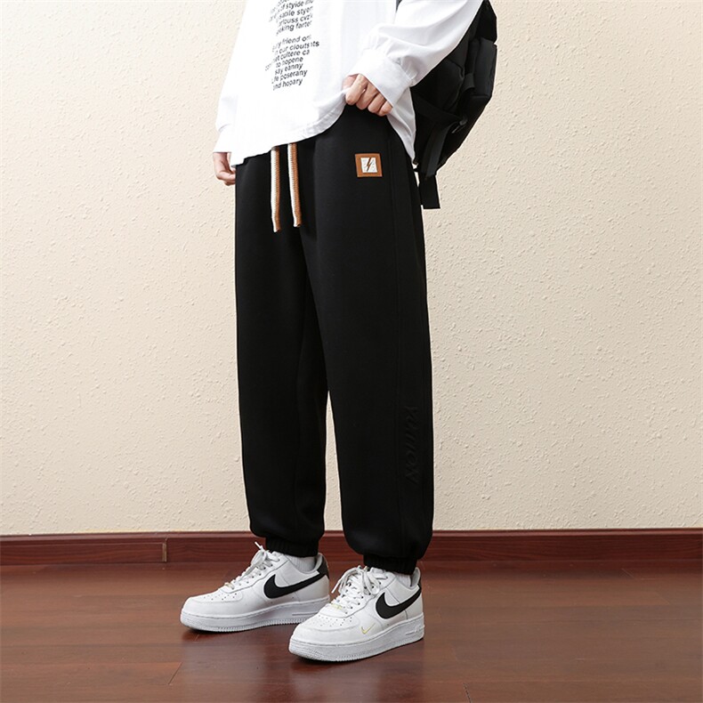棉M-8XL秋季新款大码束脚潮流休闲卫裤109-K612-P50,男装休闲裤,星座109-1