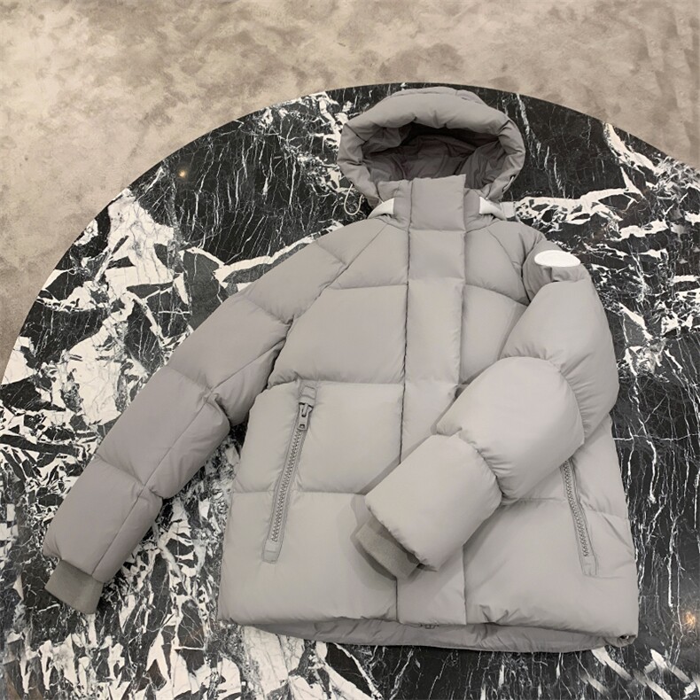 羽绒服2024新男女同装学院风加厚帅气情侣潮服连帽白鸭绒保暖外套，男装羽绒服，钱塘6003（原4033）