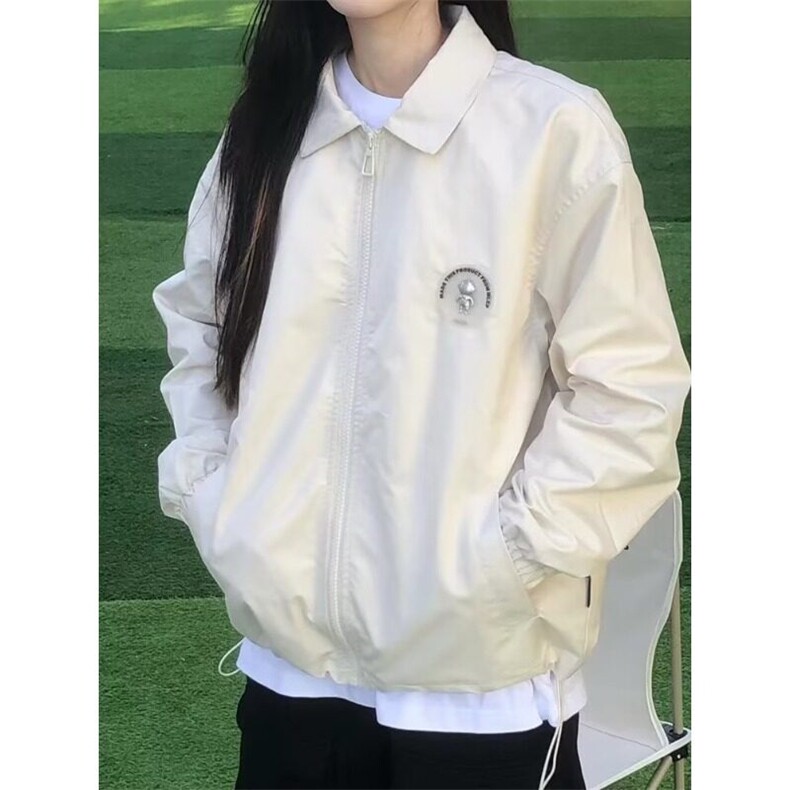 港风工装外套女春秋宽松百搭冲锋衣休闲夹克上衣J669,男装夹克,星座1116A（原606A-3）