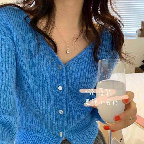 2021秋款马海毛开衫上新，其它，金翕服饰