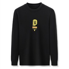 春秋款男中年人运动套装秋季印花休闲爸爸装圆领卫衣中老年运动服，男装休闲套装，电商B212（原钱塘6029）