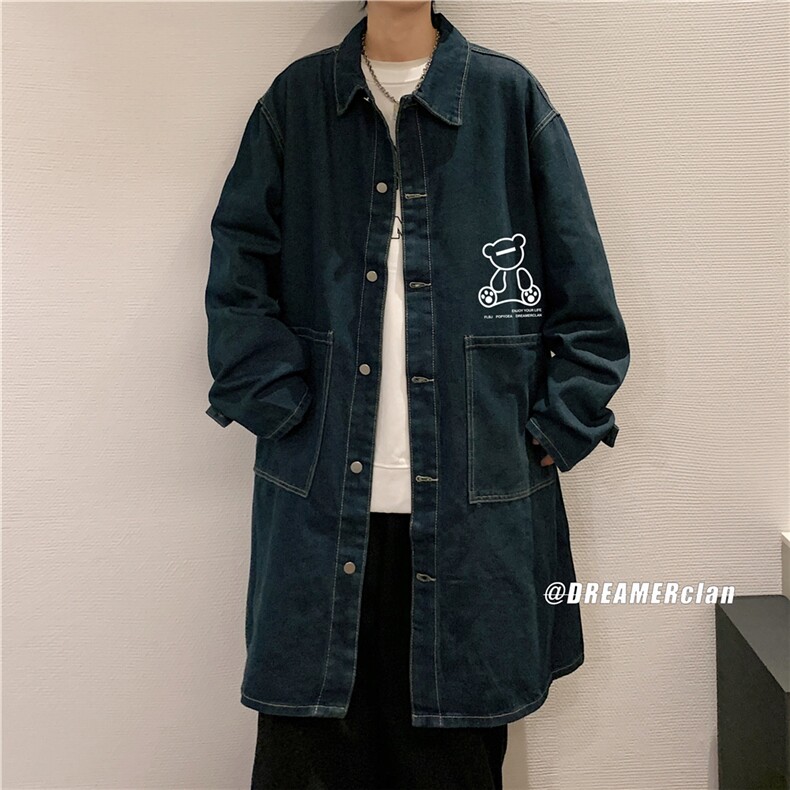 FY5001-80限价118M-5XL有加绒cityboy日系风衣长款大码宽松过膝,男装风衣,星座116