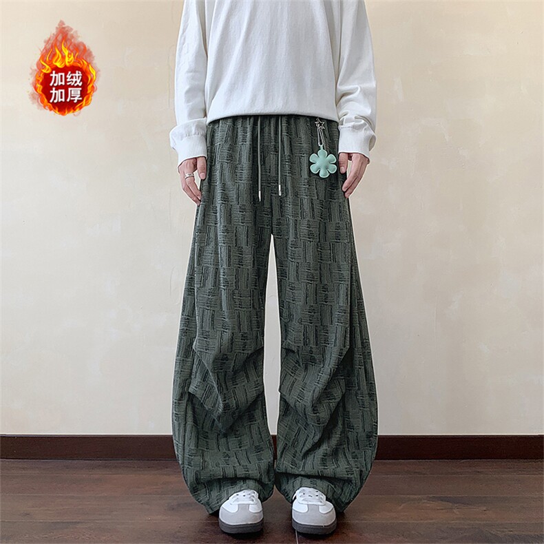 【送挂件】冬季加厚美式长裤保暖肌理感休闲裤5D2020-TP4588,男装休闲裤,电商A102