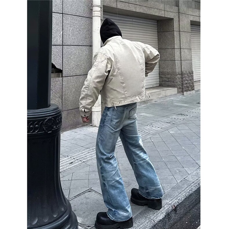 抖音文艺原宿ins日系百搭慵懒短款机车夹克外套W2010-P95网图,男装夹克,电商B245
