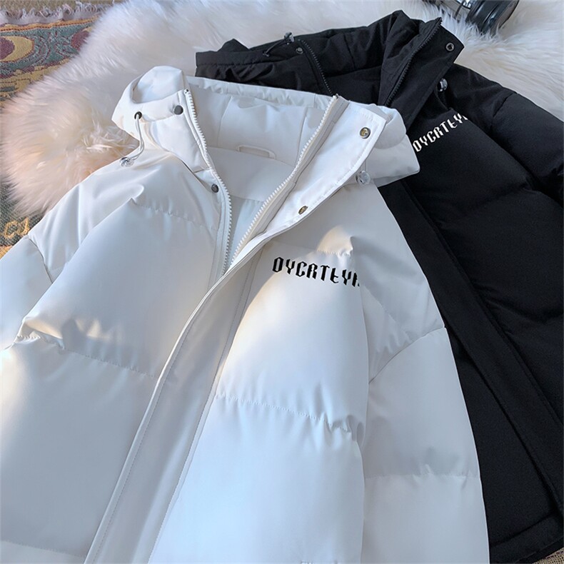 棉衣男冬季新款港风宽松羽绒棉连帽学生面包服棉服MF180-P69(现货,男装棉衣,星座214-3