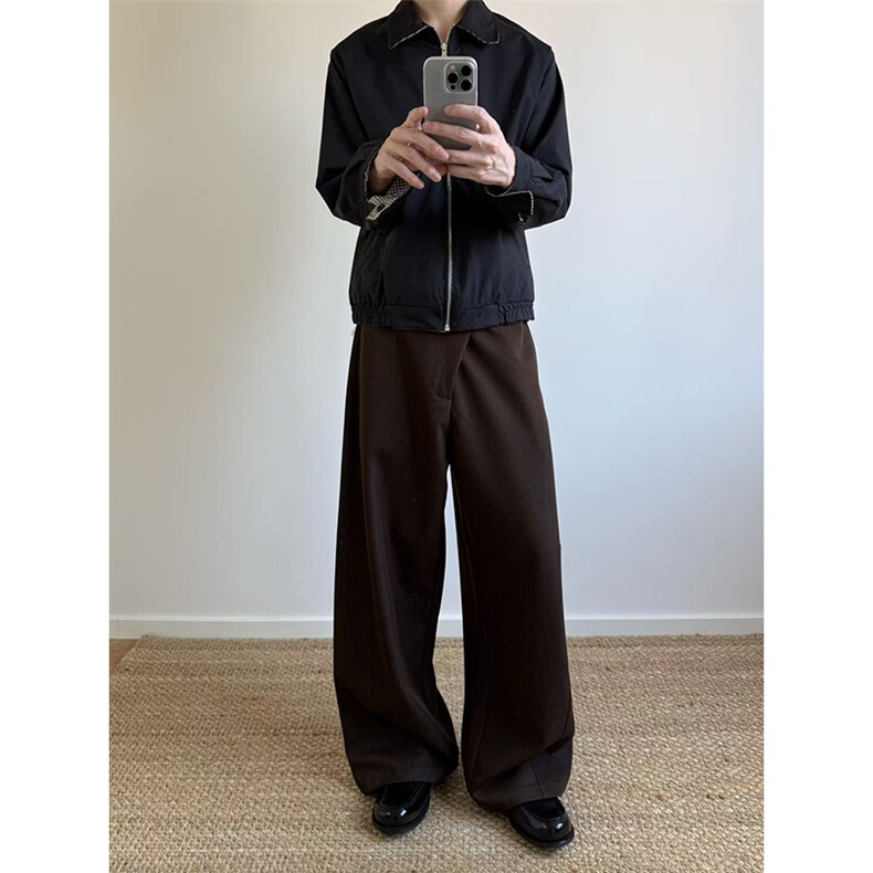 自家图~现货老钱风cleanfit千鸟格两面穿夹克外套W1350/P75,男装夹克,电商B350