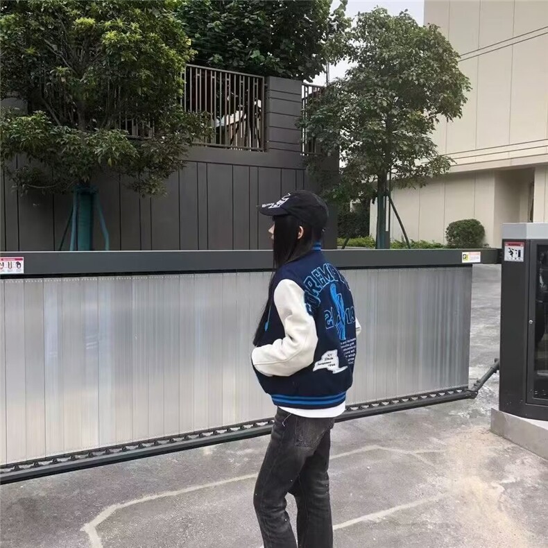 潮流时尚日系美式复古潮牌棒球服夹克男女春季刺绣字母情侣外套,男装夹克,星座506A