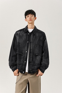 无影墙 高街倒装水洗牛仔夹克男春季美式休闲外套-A2192TP68控108图片