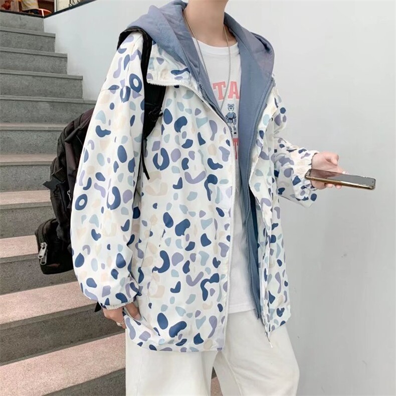 新款韩版潮流宽松连帽青少年休闲ins潮牌外套WT6607 p60图片